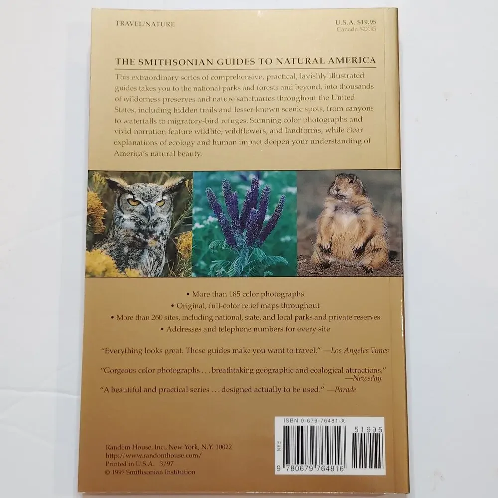 Smithsonian Guides Natural America The Heartland IL IA NE KS MO- LN 1997